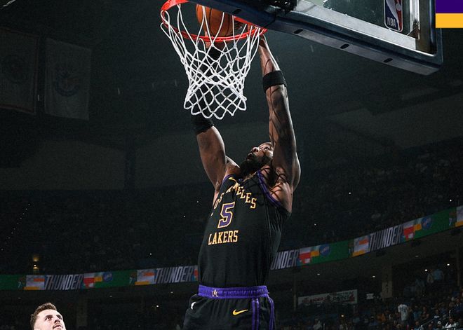 雷霆43分狂胜湖人 东契奇旧伤复发恐缺席关键战