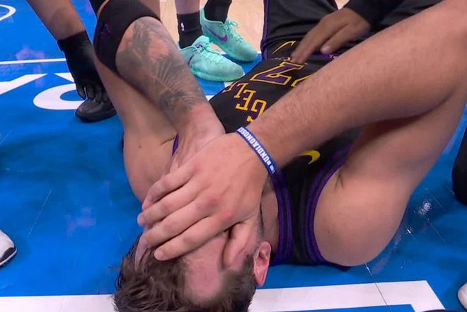 雷霆43分狂胜湖人 东契奇旧伤复发恐缺席关键战